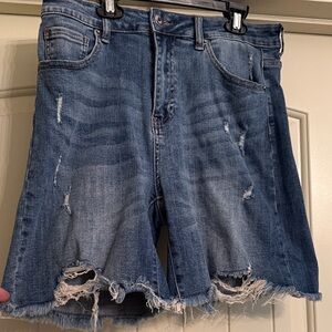 EUC Risen Distressed Denim Women Shorts